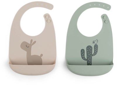 Done By Deer Elphee Smekke 2-pakning, Sand/Green