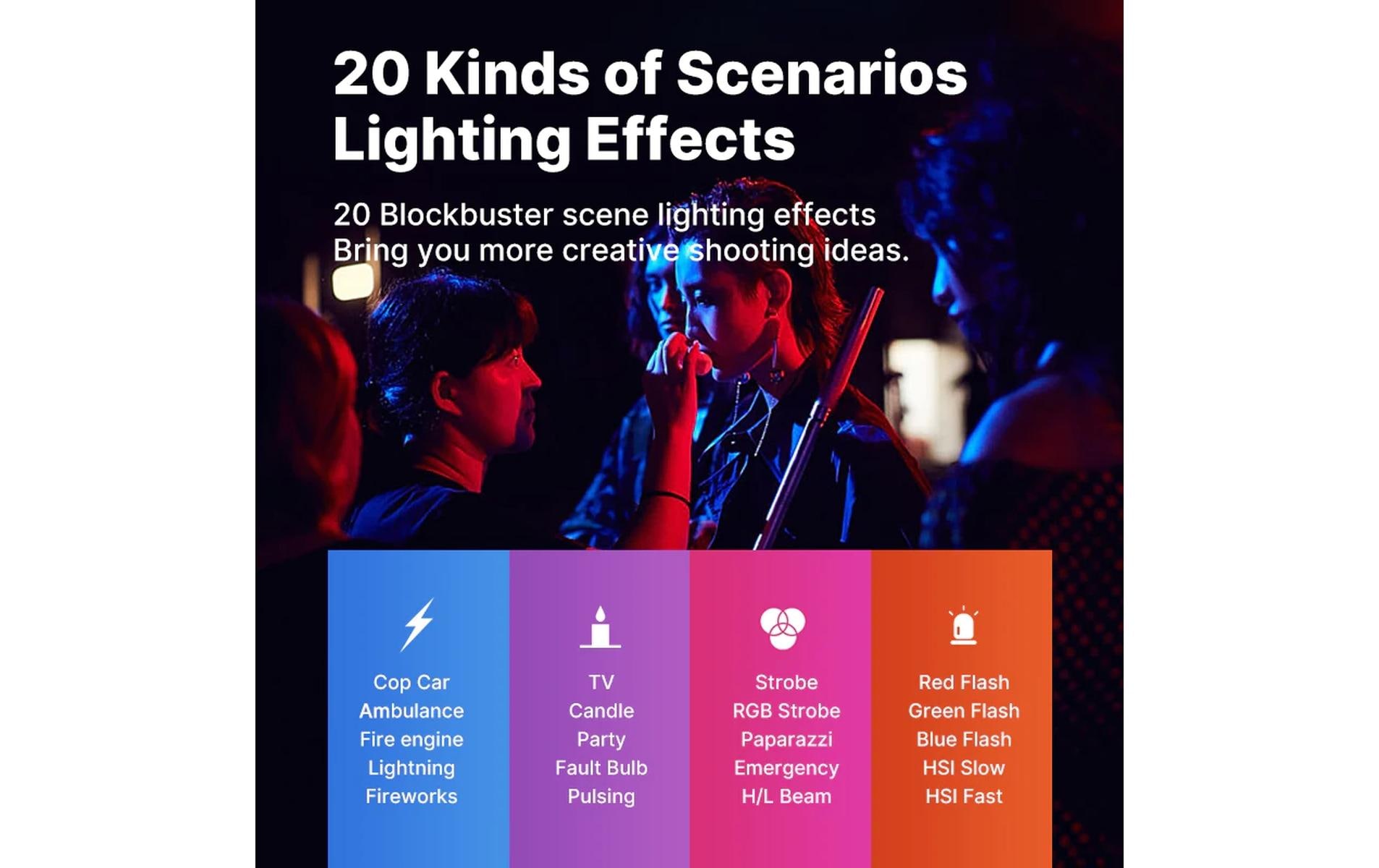Videoleuchte VL110Magnetisches RGB-Röhrenlicht für Spezialeffekte