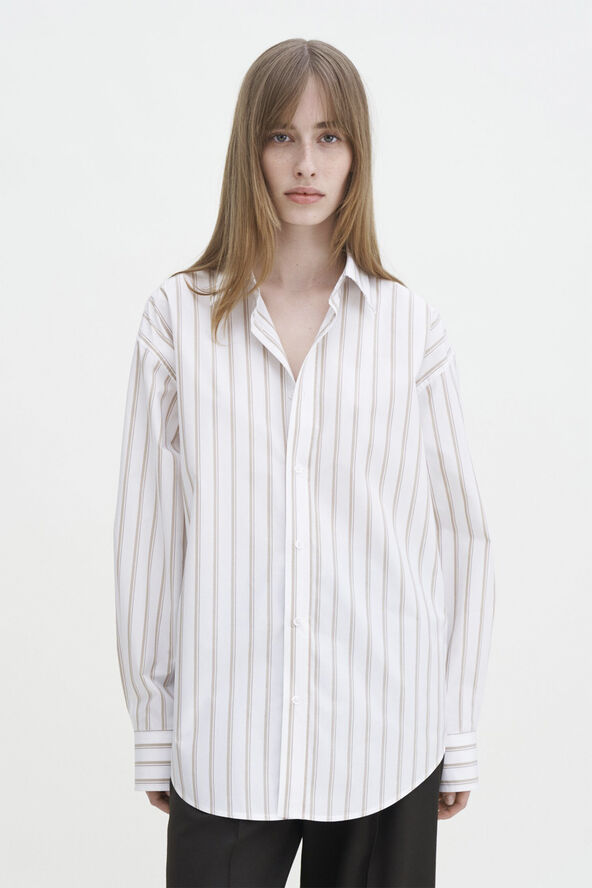 Filippa K Classic Poplin Shirt Light brow