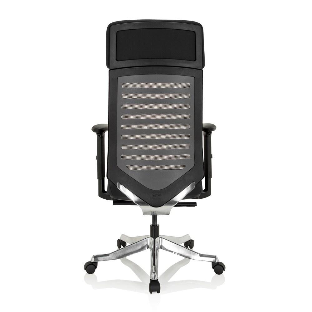 Profi Bürostuhl ASGON Stoff/Netzstoff mit Armlehnen hjh OFFICE