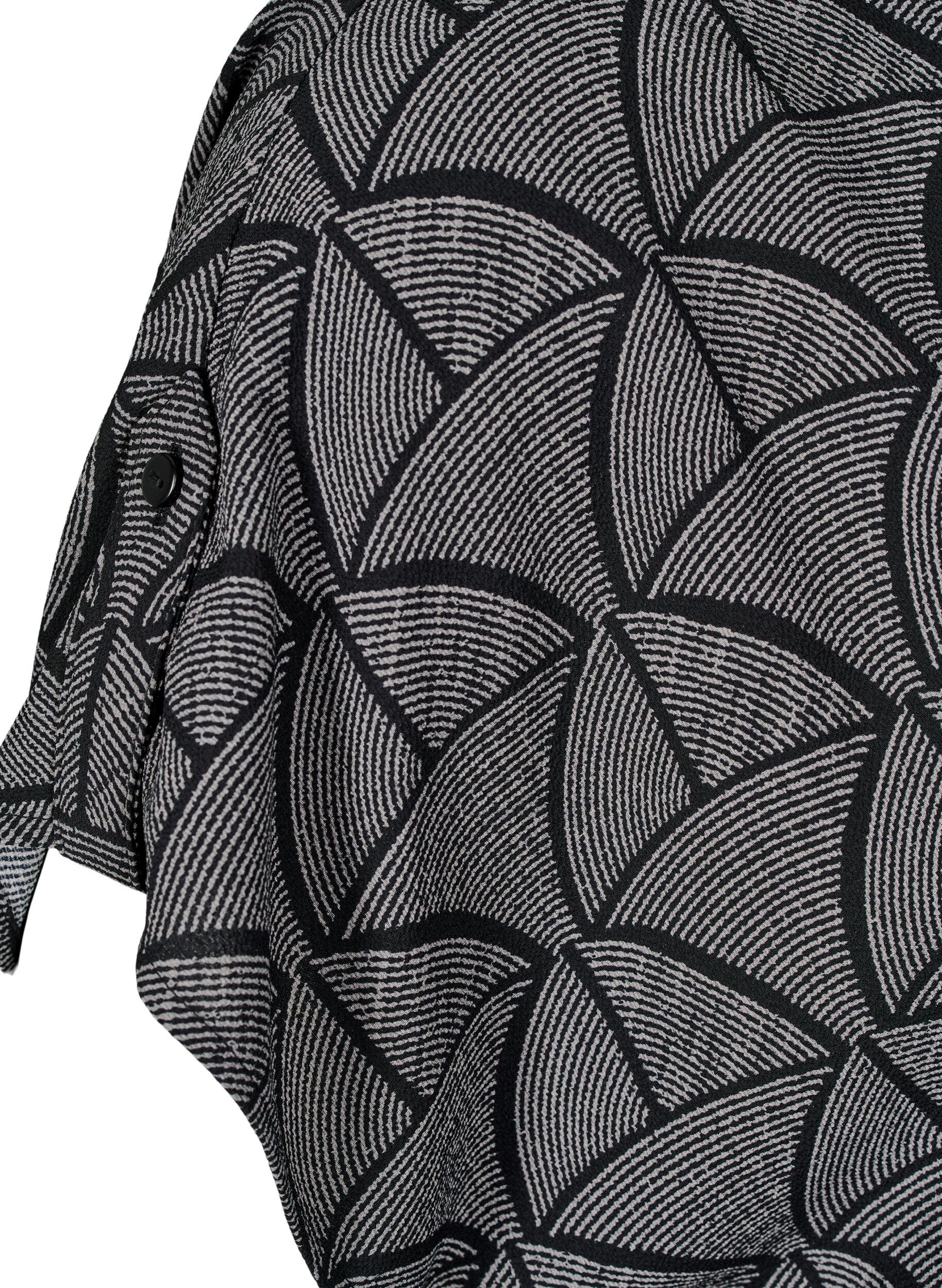 Kortærmet bluse med print
