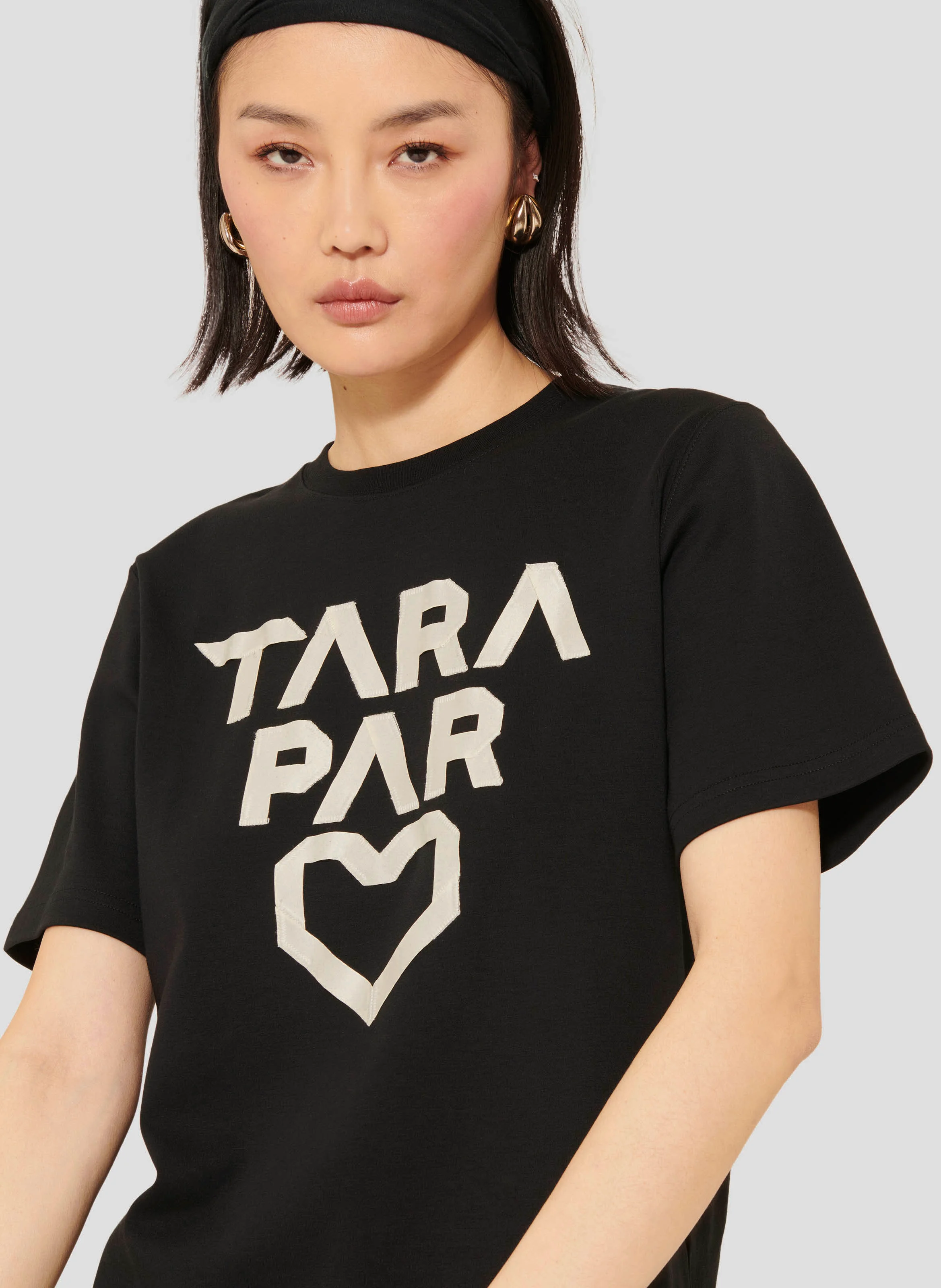 TREFLE - Tee-shirt imprimé en coton| Noir