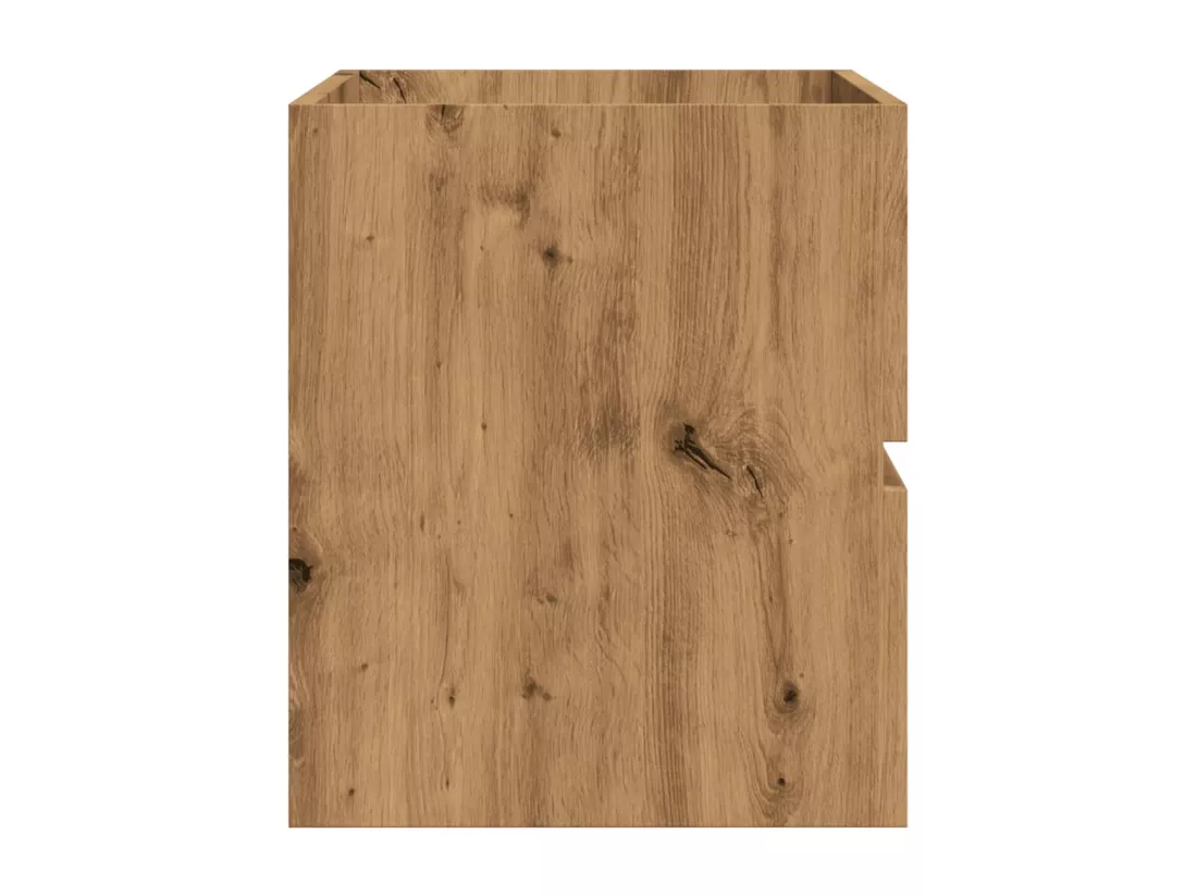Armoire d'évier chêne artisanal 90x38,5x45 cm bois d'ingénierie