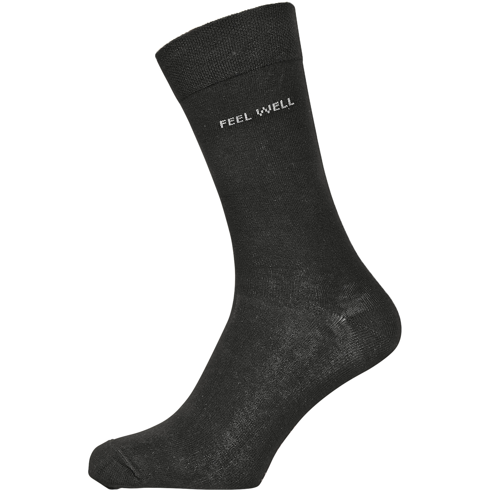 Feel Well Herren-Socken, 3er-Pack 39-42, schwarz