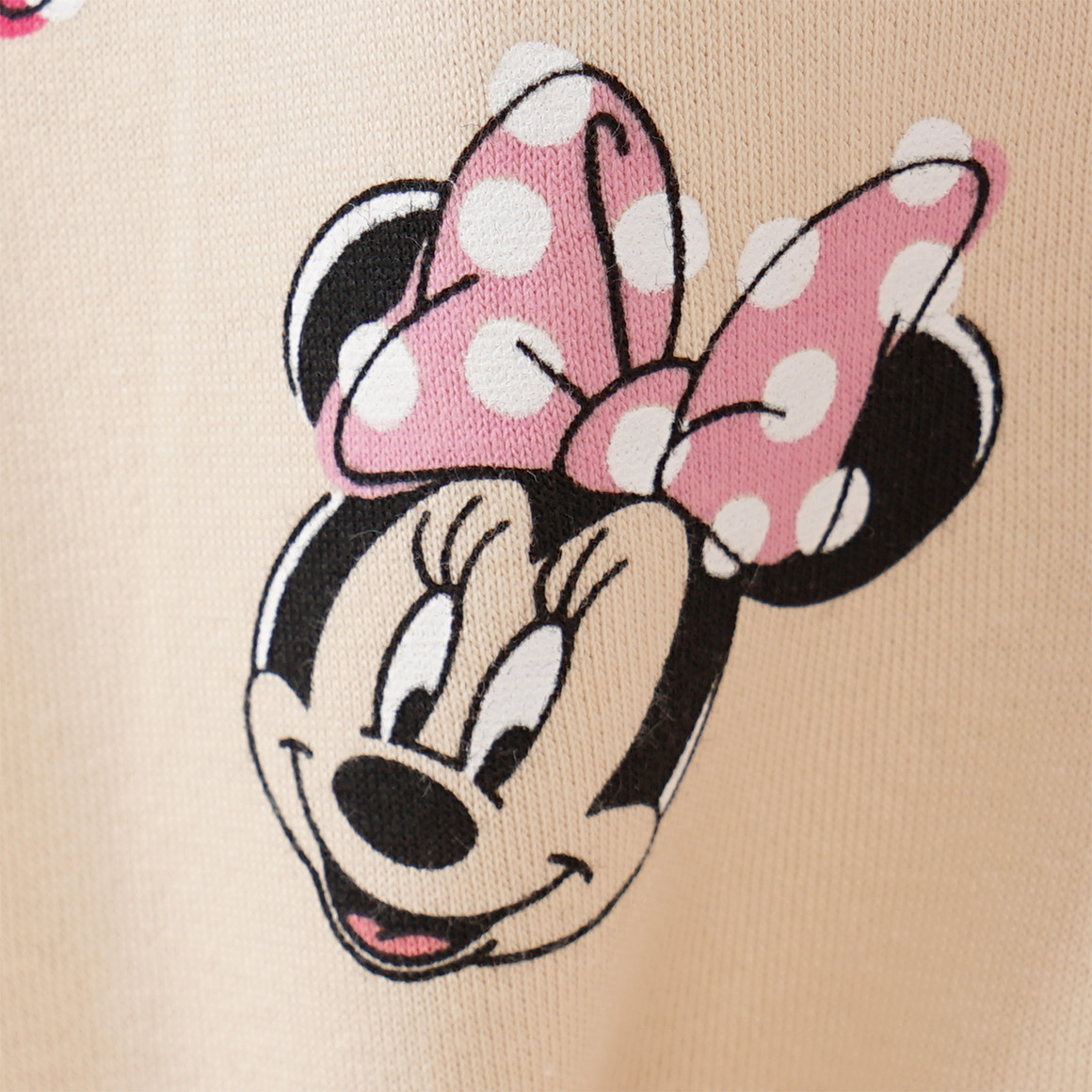 Topolino Minnie Maus Sweatshirt mit Allover-Print beige