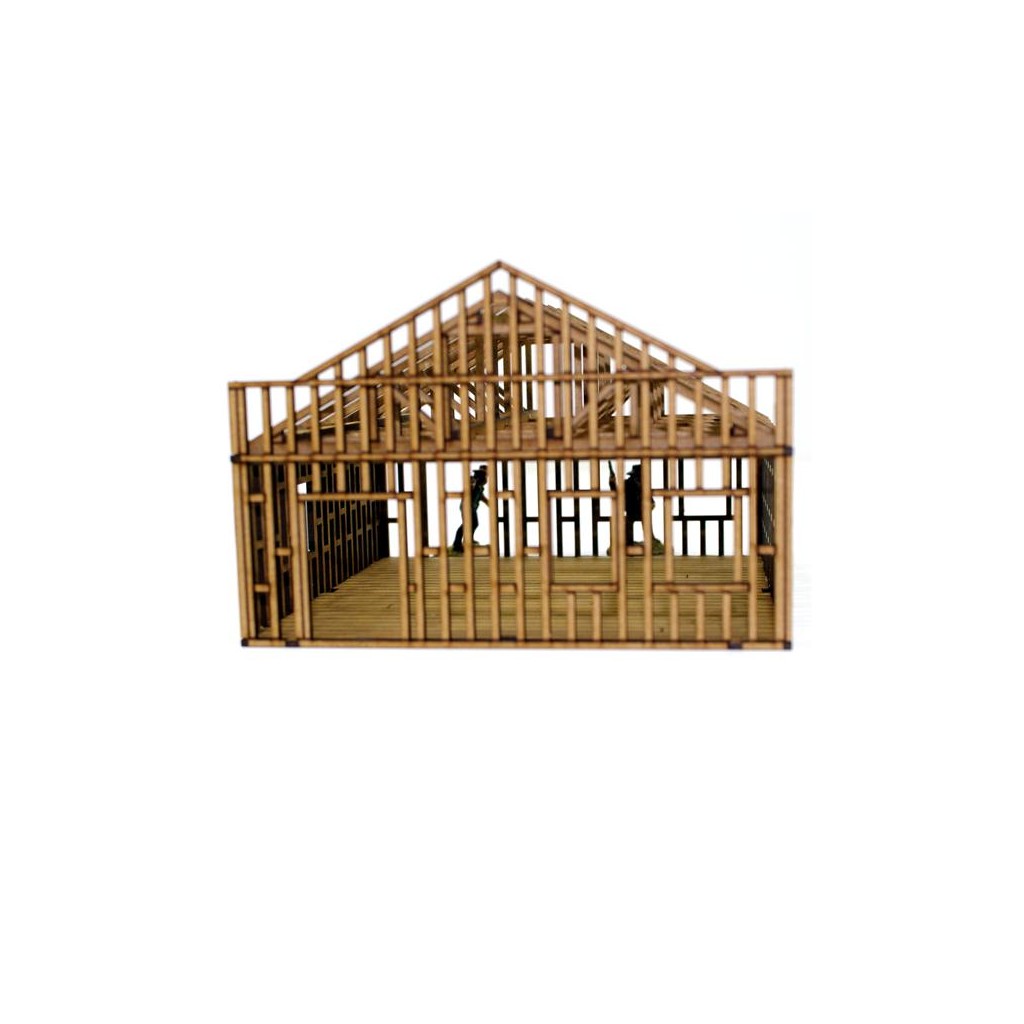 Grand Bâtiment Western en Construction 3 (1 Niveau)