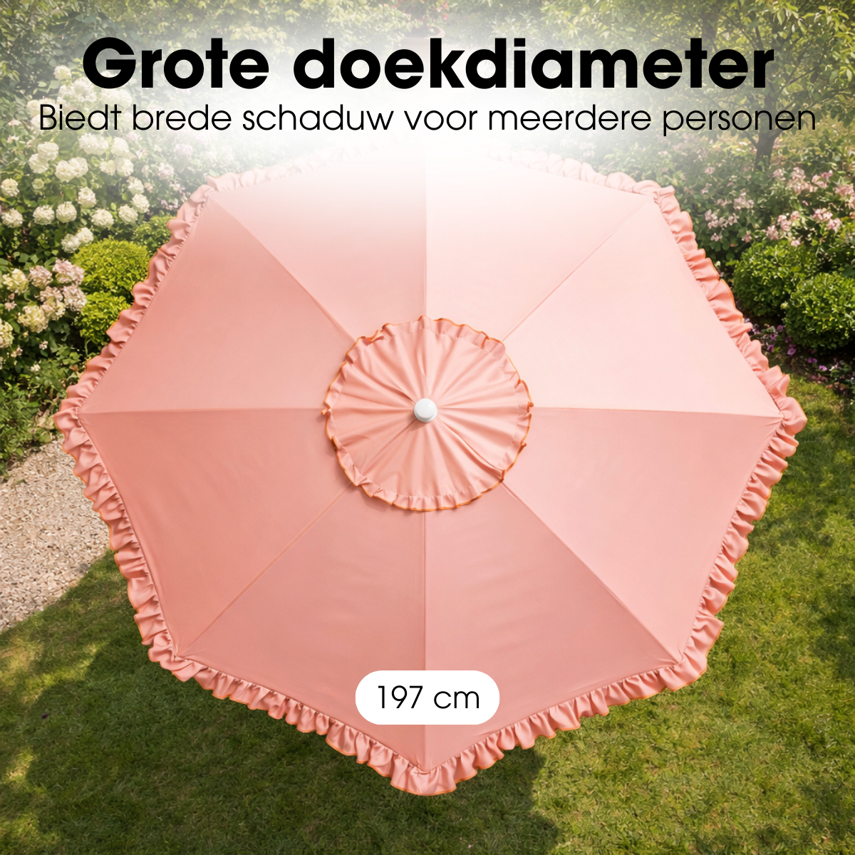 Mica Decorations Kantelbare Parasol 238 x Ã195 cm