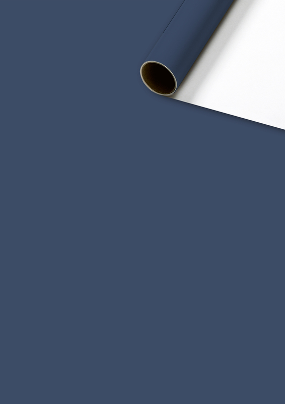 Stewo Geschenkpapier Uni Plain, dunkelblau, 70 cm x 2 m