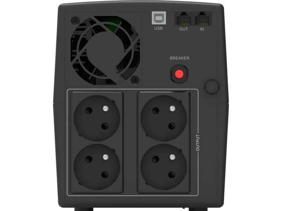 PowerWalker Basic VI 2200 STL FR - UPS - AC 162 - 290 V - 1320 Watt - 2200 VA - 9 At - USB - output-stikforbindelser: 4