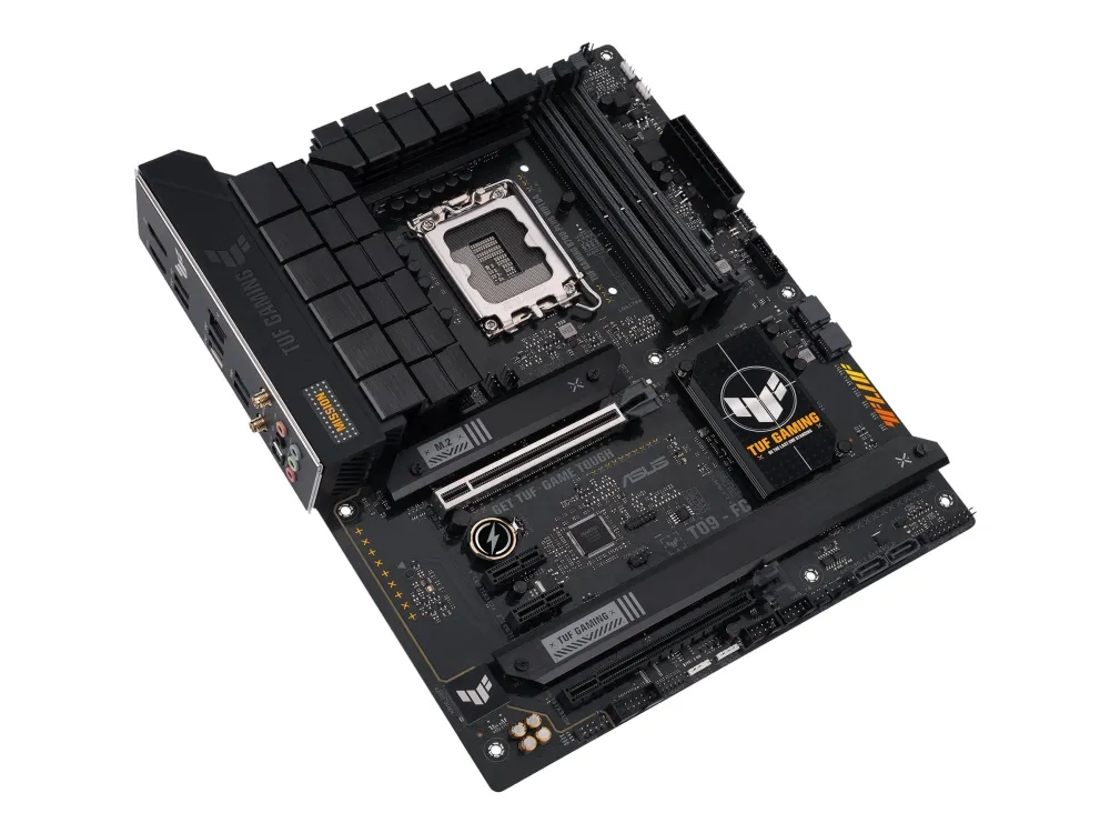 ASUS TUF GAMING B760-PLUS WIFI D4 - Bundkort - ATX - LGA1700 sokkel - B760 Chipset - USB 3.2 Gen 1, USB 3.2 Gen 2, USB-C 3.2 Gen 2x2 - 2.5 Gigabit LAN, Wi-Fi 6, Bluetooth - onboard grafik (CPU påkrævet) - HD Audio (8-kanaler)