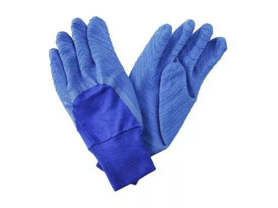 Gants de jardinage latex polyvalents All around Bleu - taille L