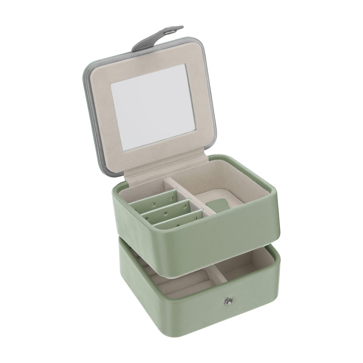 Coffret bijoux vert amande