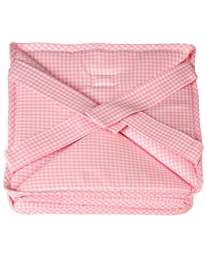 Personalisierte Spielzeutasche UNI rosa (Farbe: weiss)