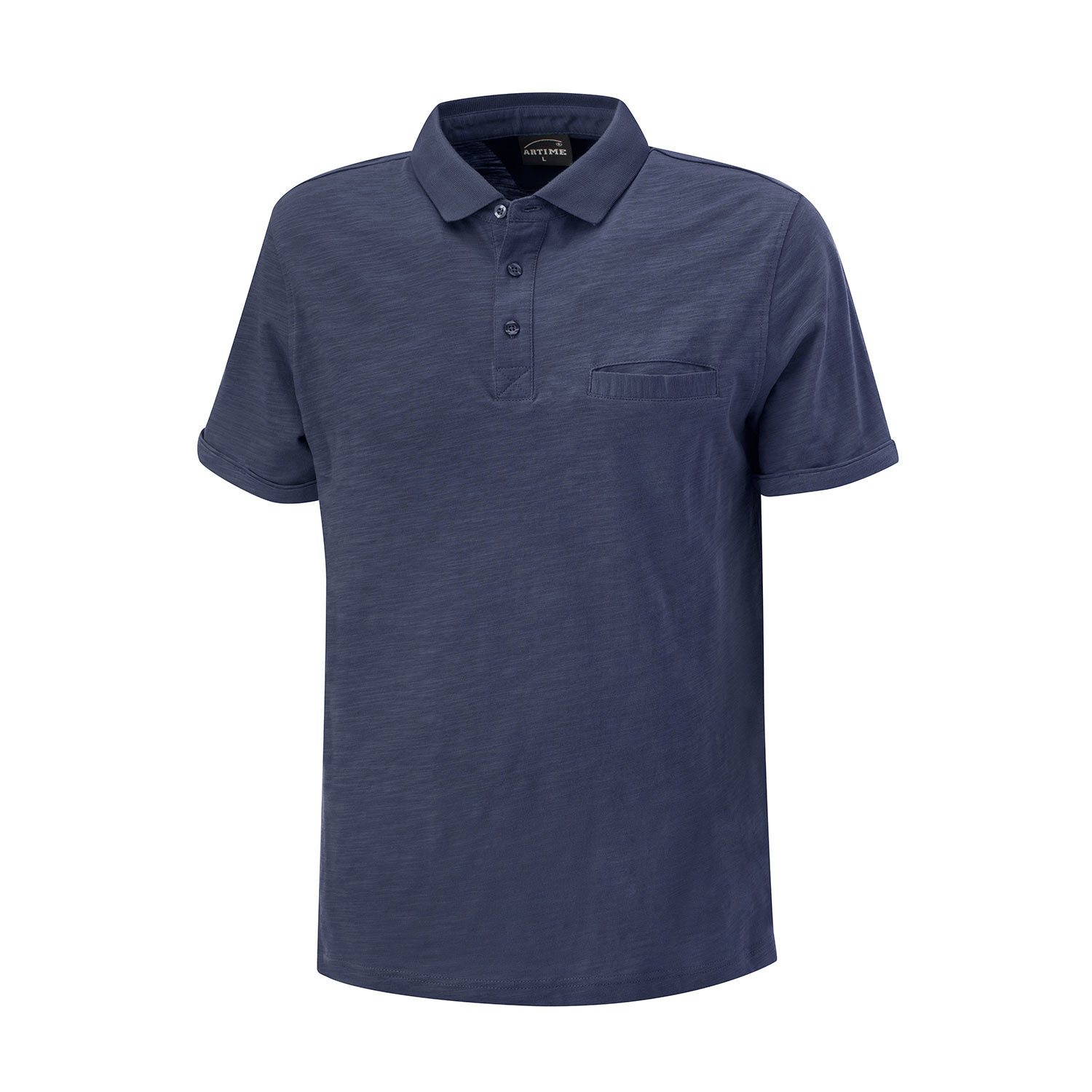 Bequemes Poloshirt mit Brusttasche für Herren