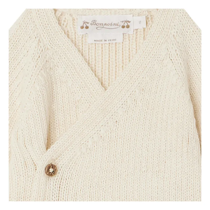 Bonpoint Cardigan Cache-Cœur Alpaga Theva | Ecru
