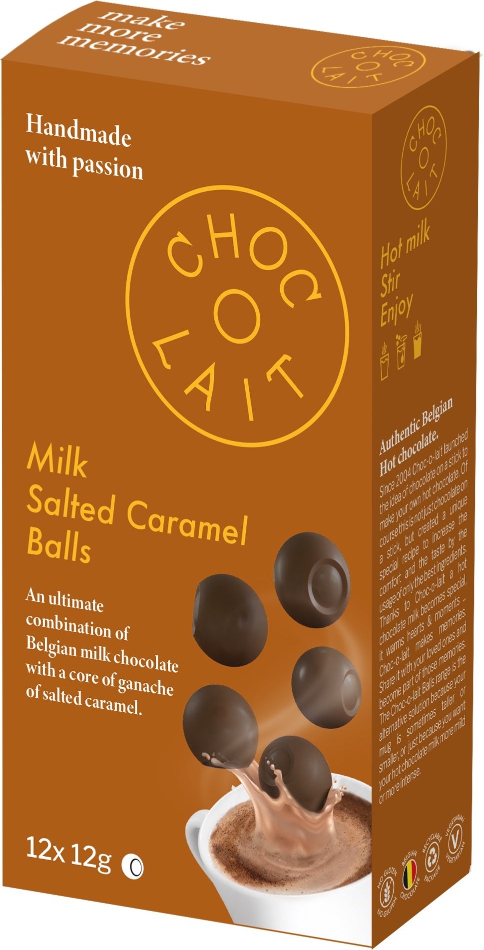 Choc-o-lait chocoballen gezouten karamel 12 x 12 gr