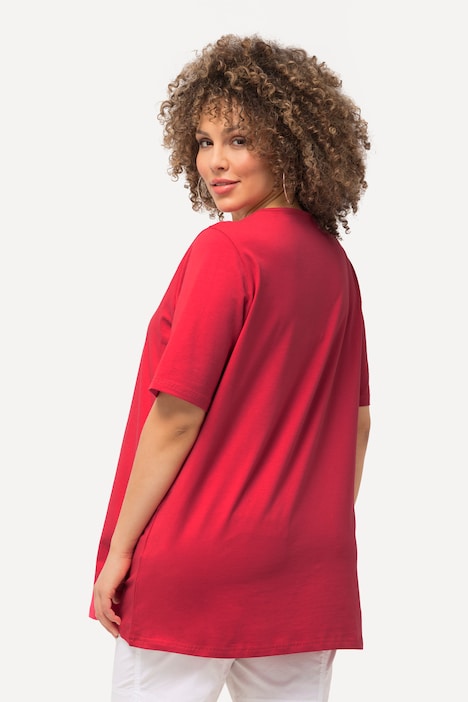 T-Shirt, A-Linie, Carree-Ausschnitt, Halbarm