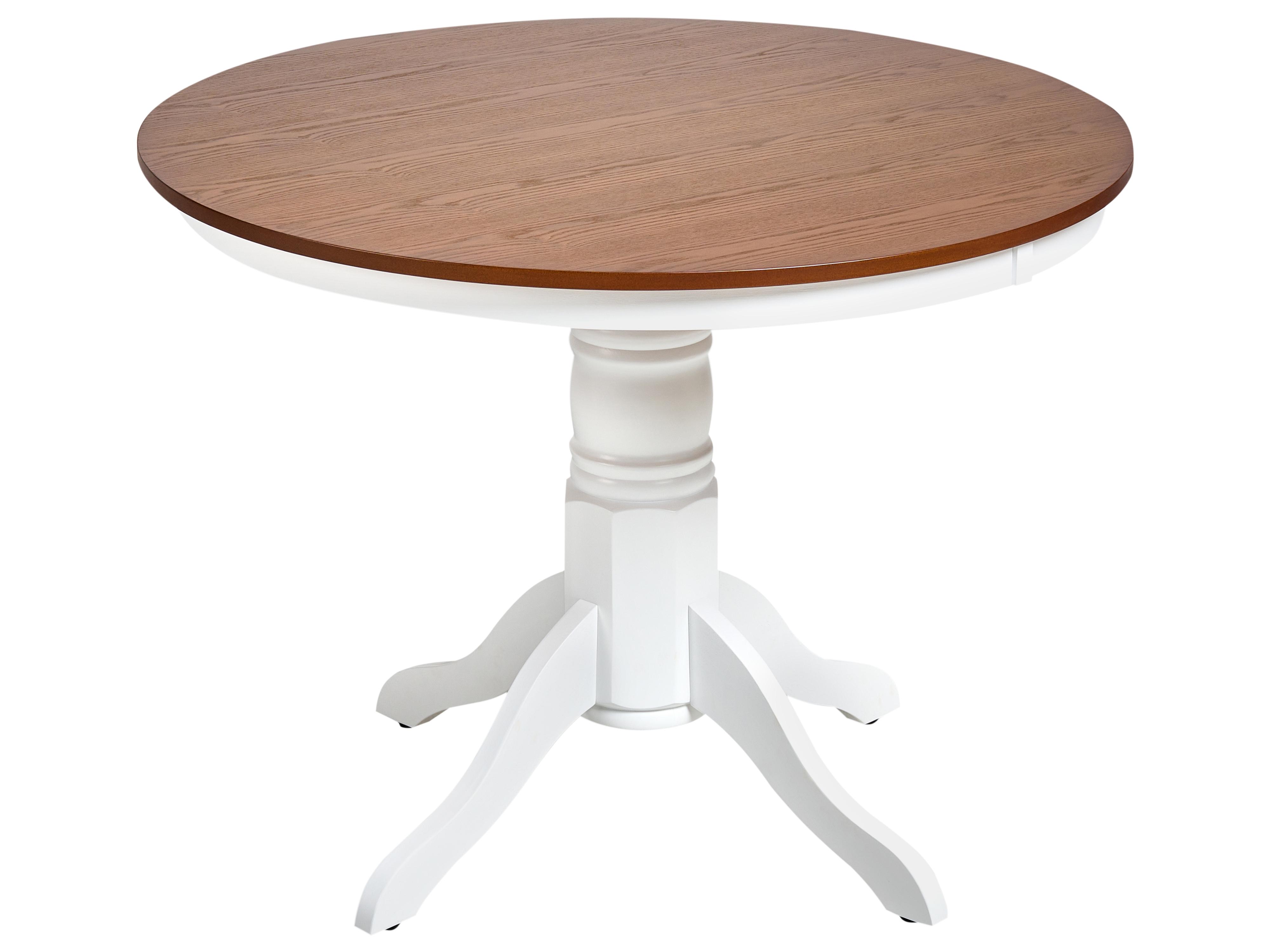 Eettafel AKRON Bruin essenhout 100 cm Hout 100 cm