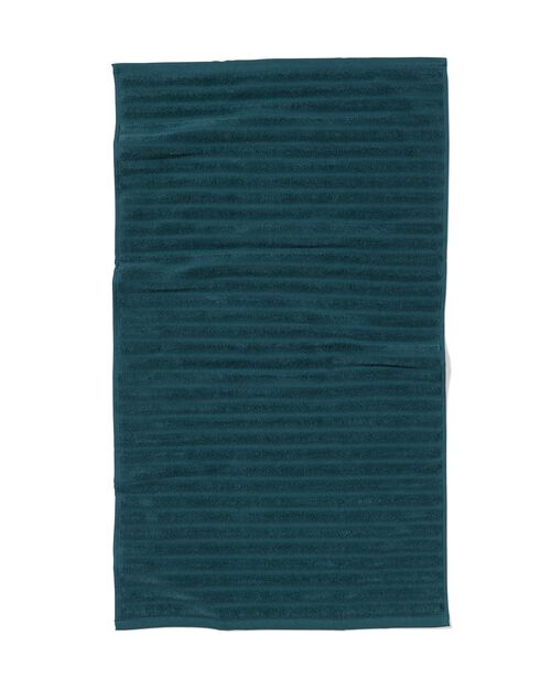 tapis de bain côtelé vert profond 50x85