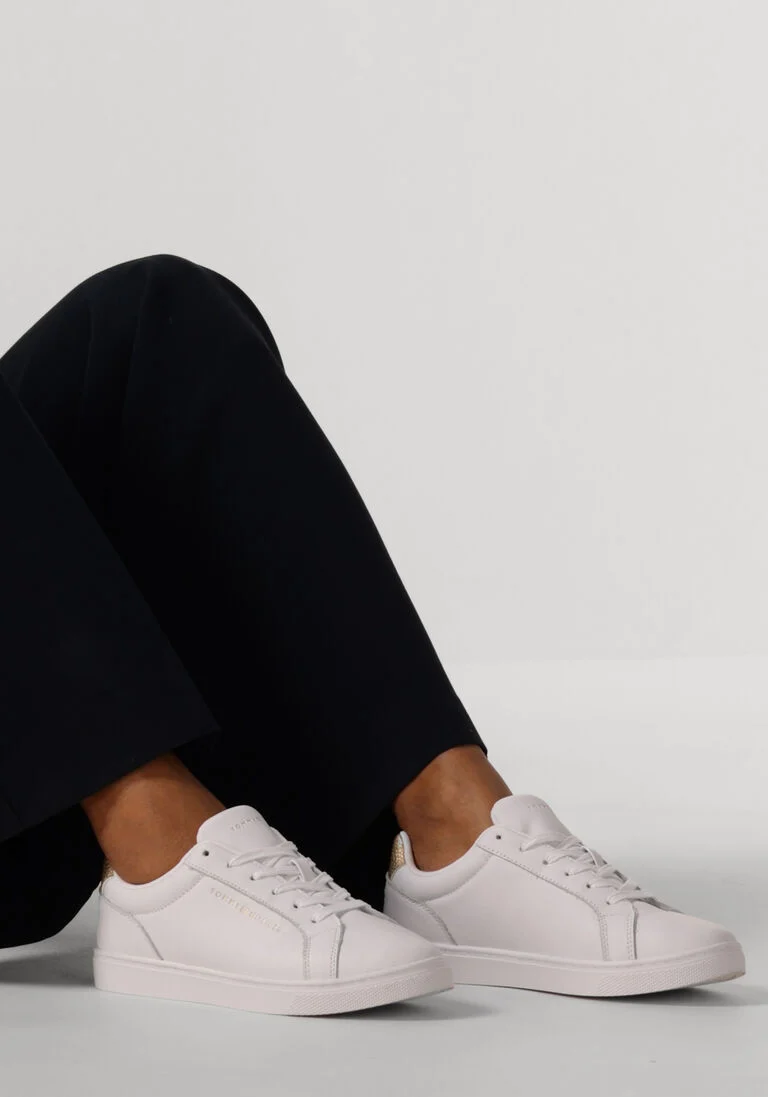 TOMMY HILFIGER witte tommy hilfiger lage sneakers essential cupsole