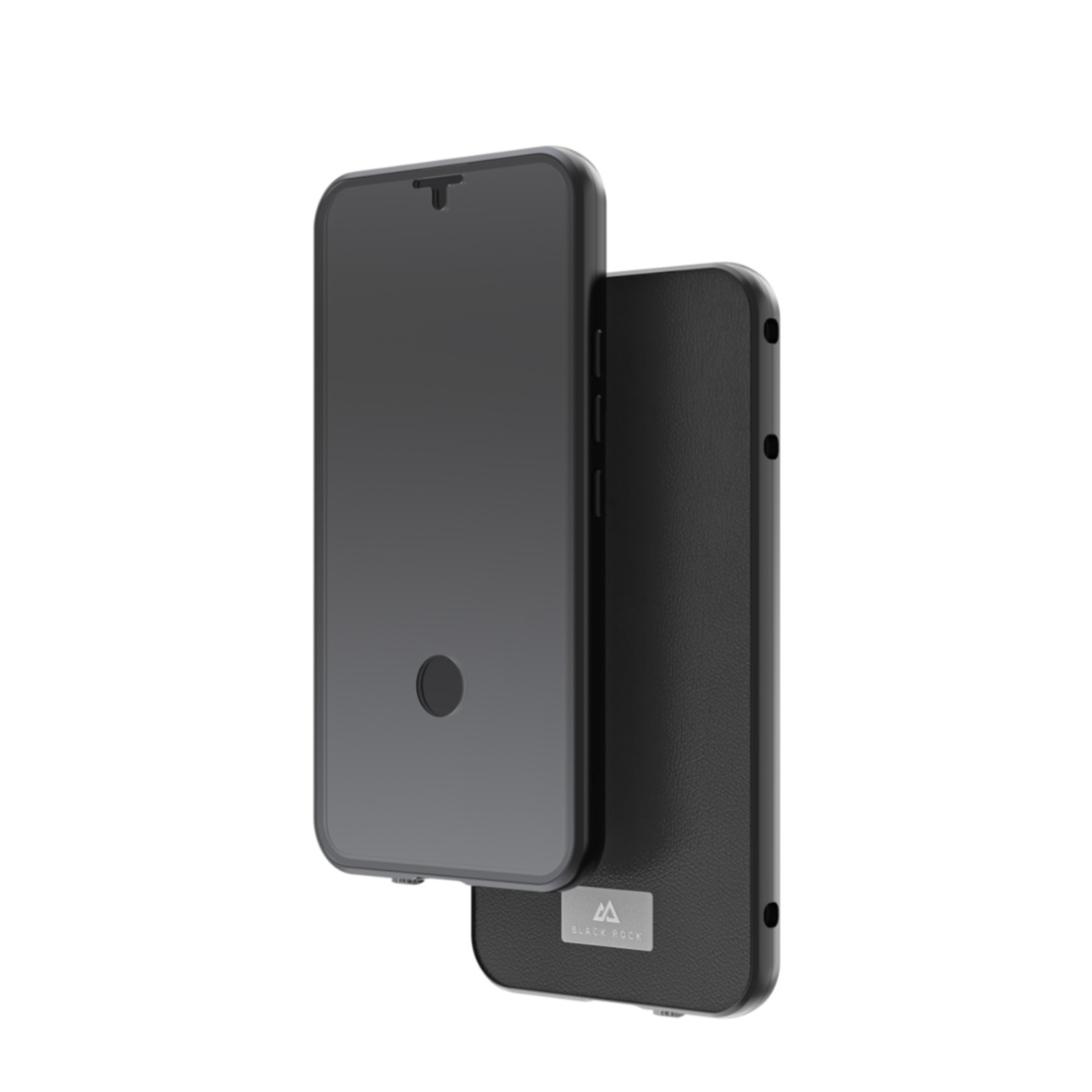 Samsung Galaxy S23 Magnetische 360° Glass Schutzhülle mit Echtleder Backcover   Display- / Kameraschutz (2200TGL02) - Schwarz