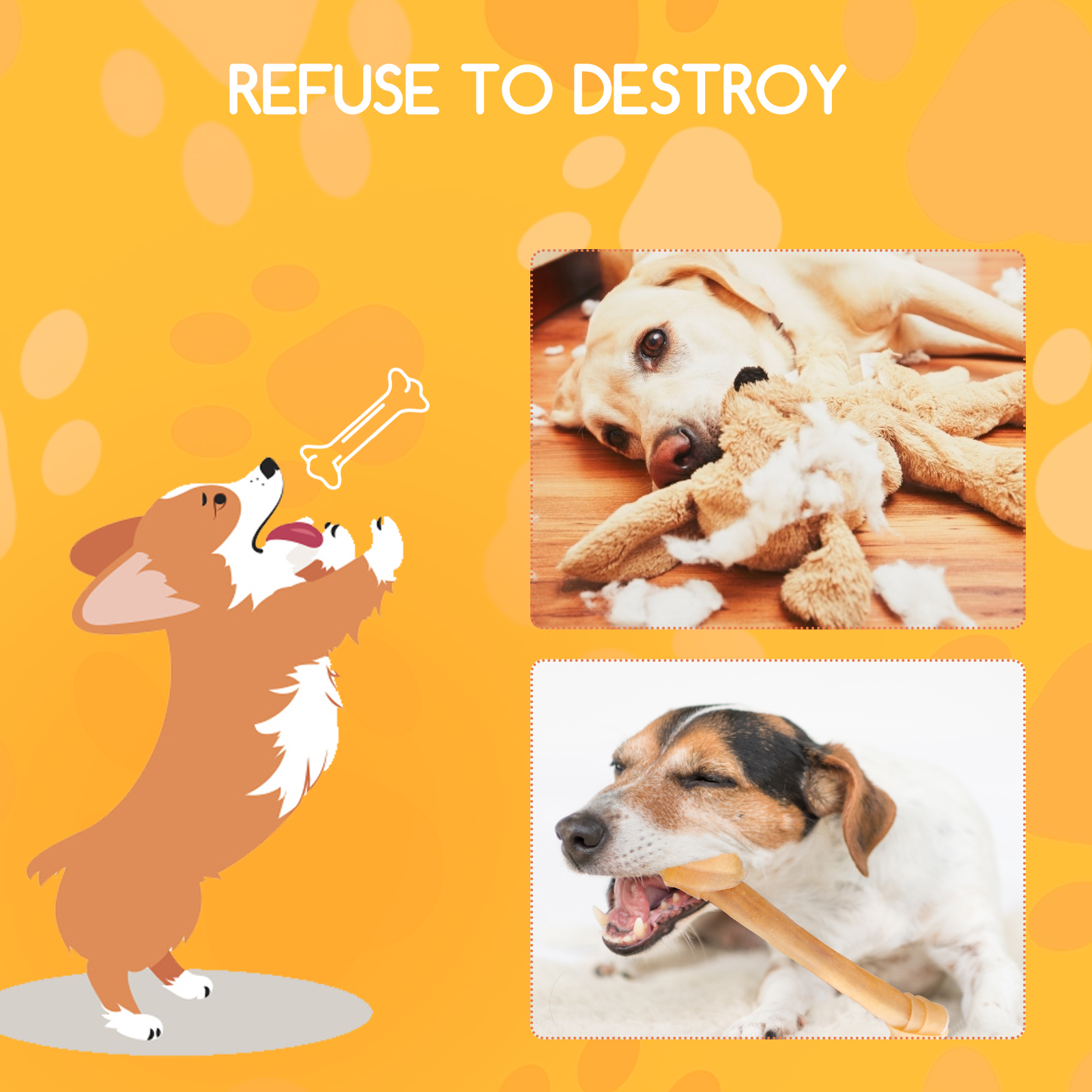Nobleza - Osso para Cães, Delicioso Petisco para Cães, Osso Mastigável para Cães, 1% Couro Bovino Natural, Petiscos Naturais para Cães de Todas as Raças, 6 Unidades de 3 cm / 18 g
