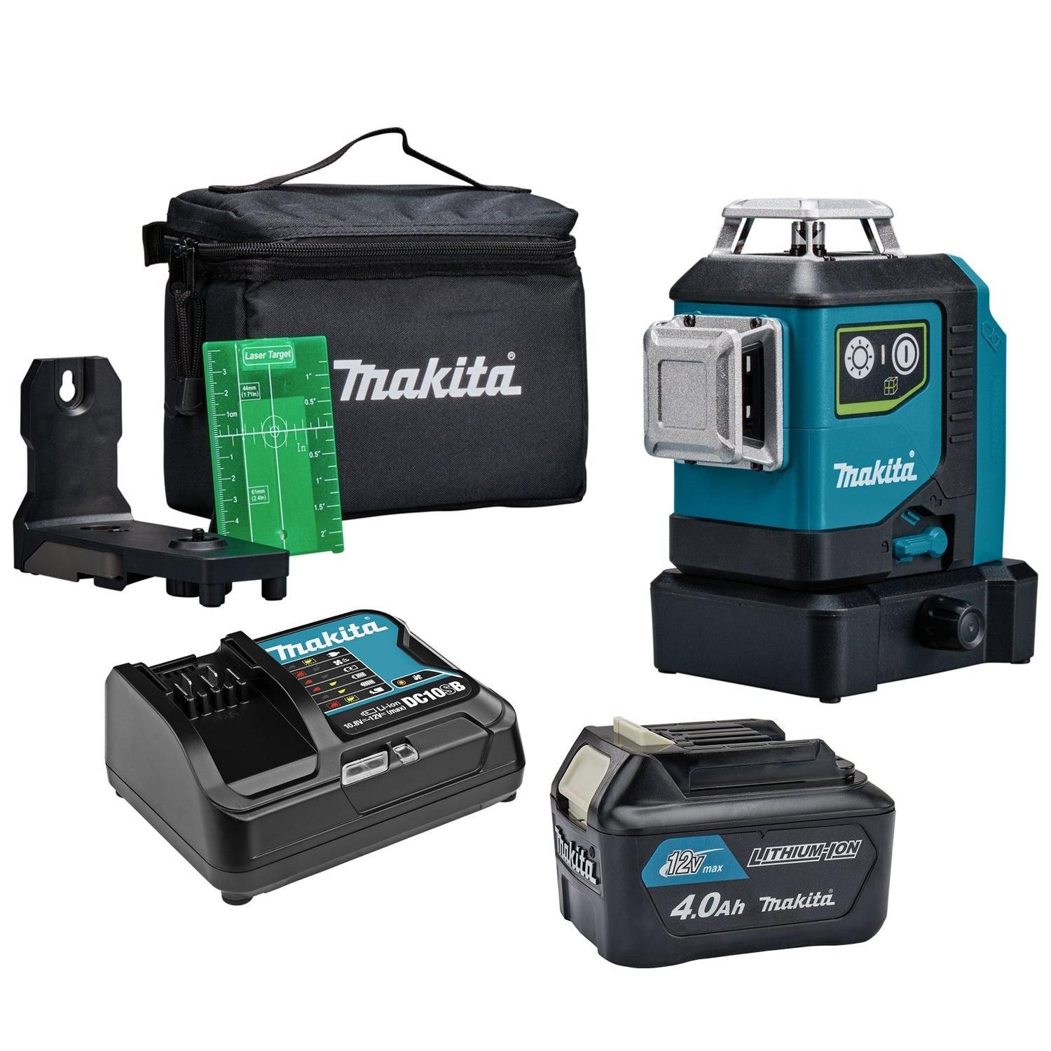 Makita SK700GDX Accu Kruislijnlaser 12V Max 4,0Ah groen 3x 360°