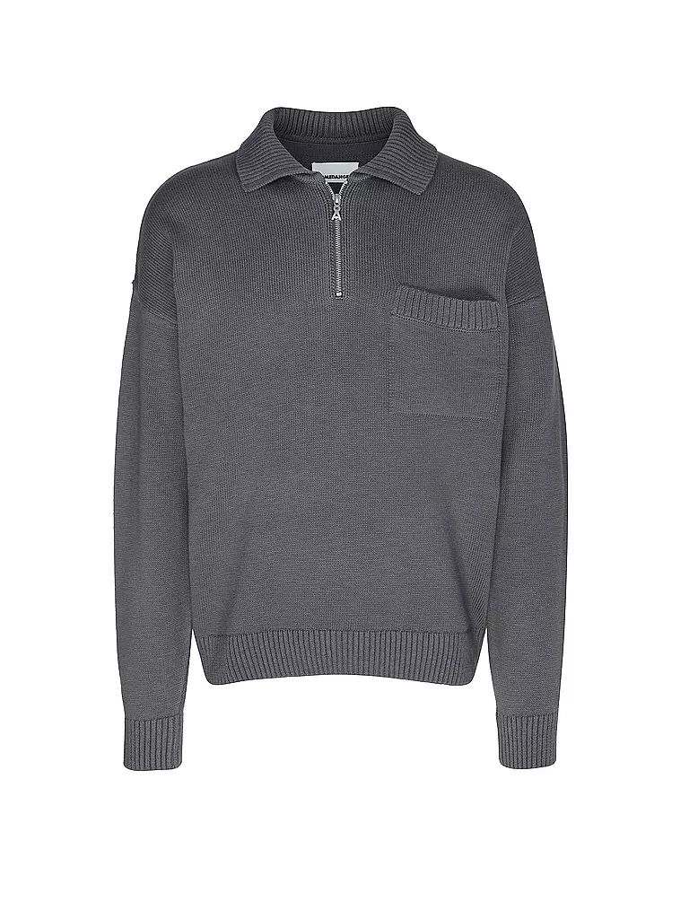 ARMEDANGELS Troyer Pullover FLORYAAN grau