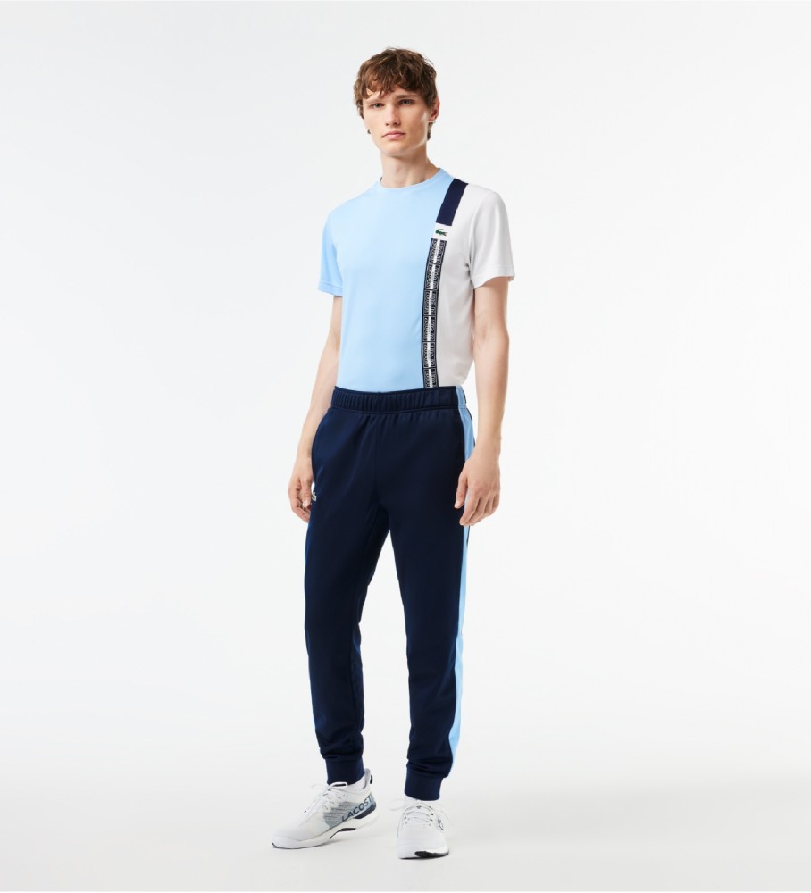 Calça de treino de tênis Lacoste azul-marinho resistente a rasgos