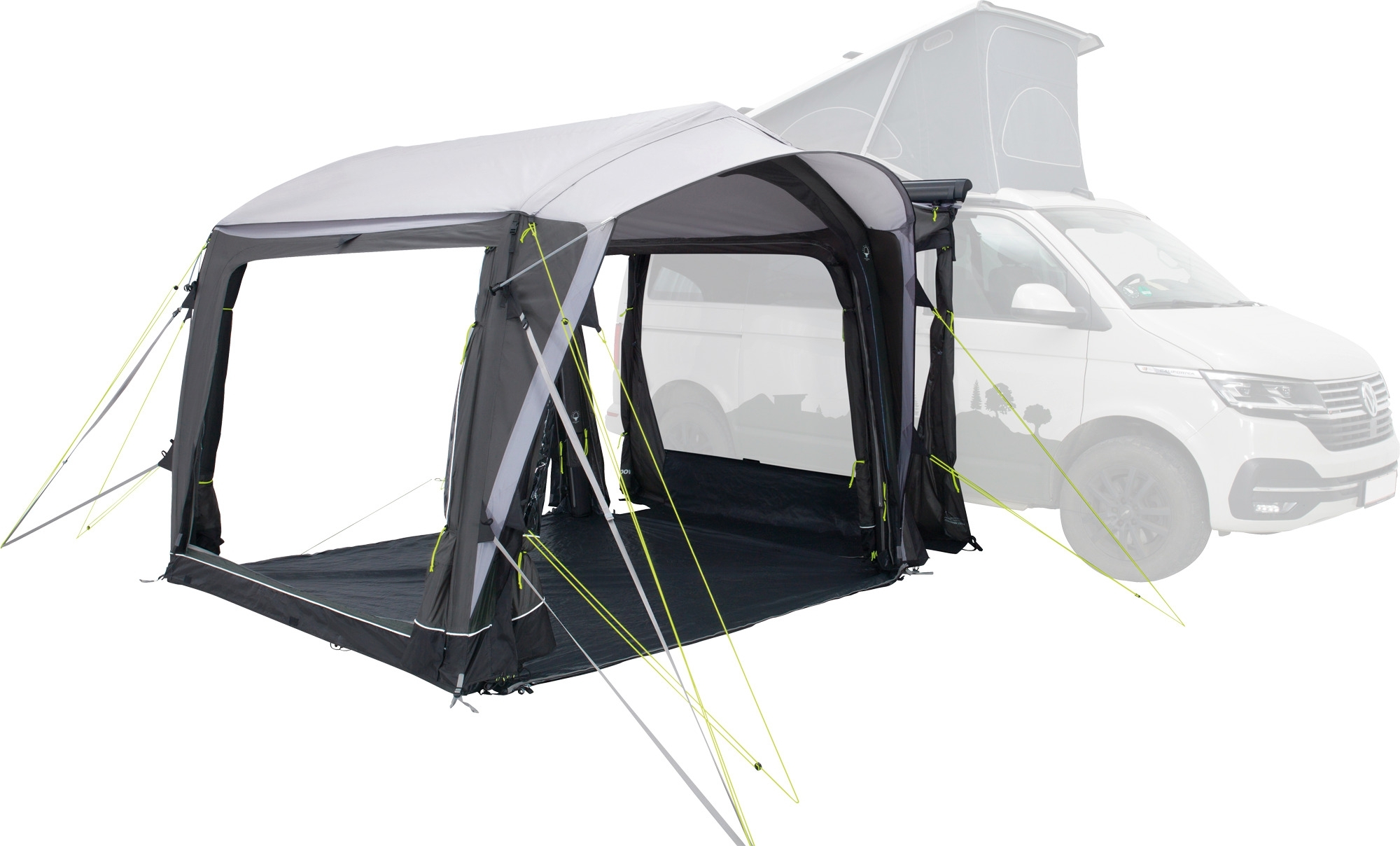 Outwell Crossville 250SA aufblasbares Busvorzelt für Campingbusse Grau