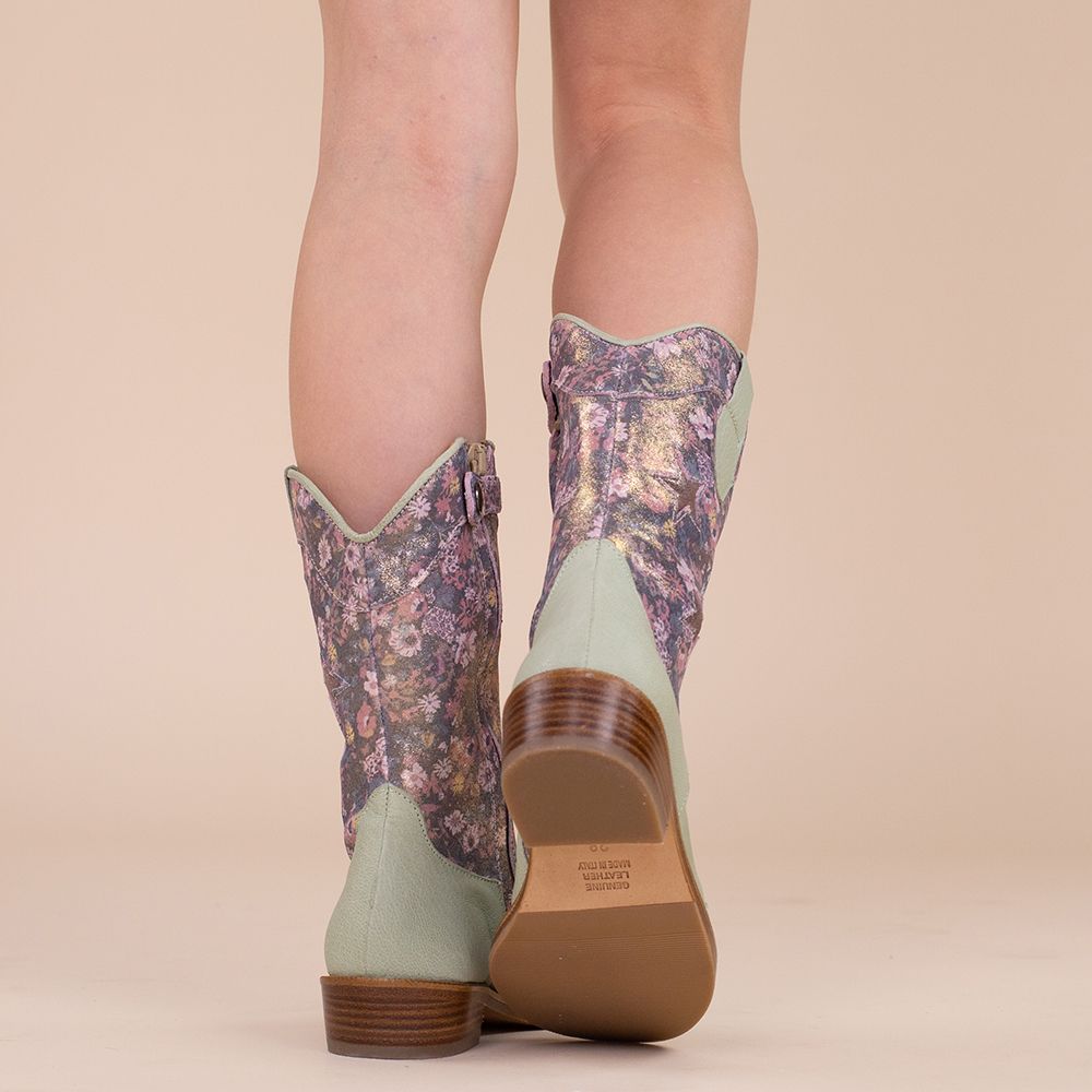 Zecchino d'Oro 9311 groen met bloemen
