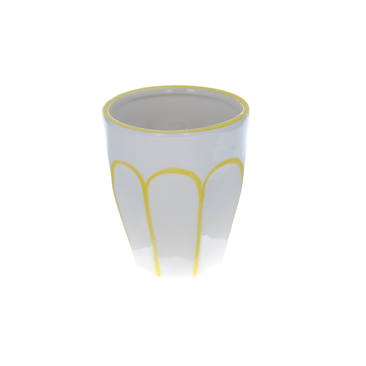 Verre aquarelle jaune Atelier jasmin