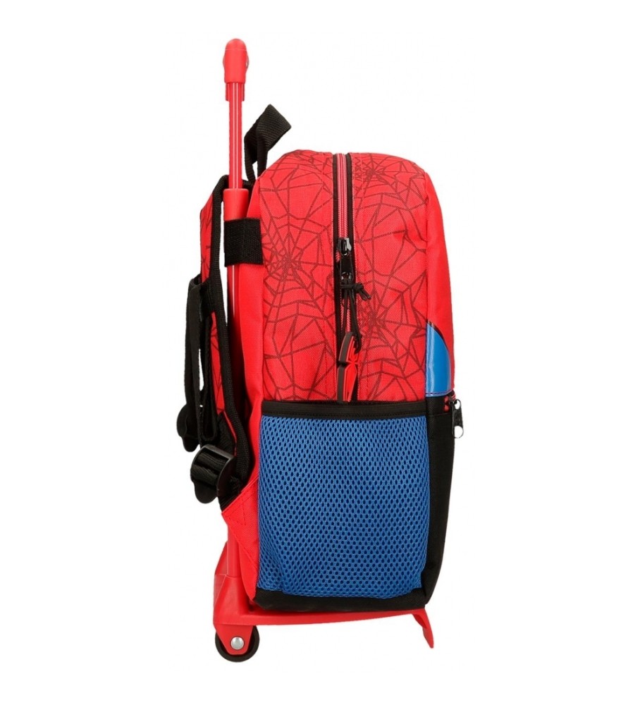 Mochila Disney Homem-Aranha 32cm com Rodinhas e Protetor