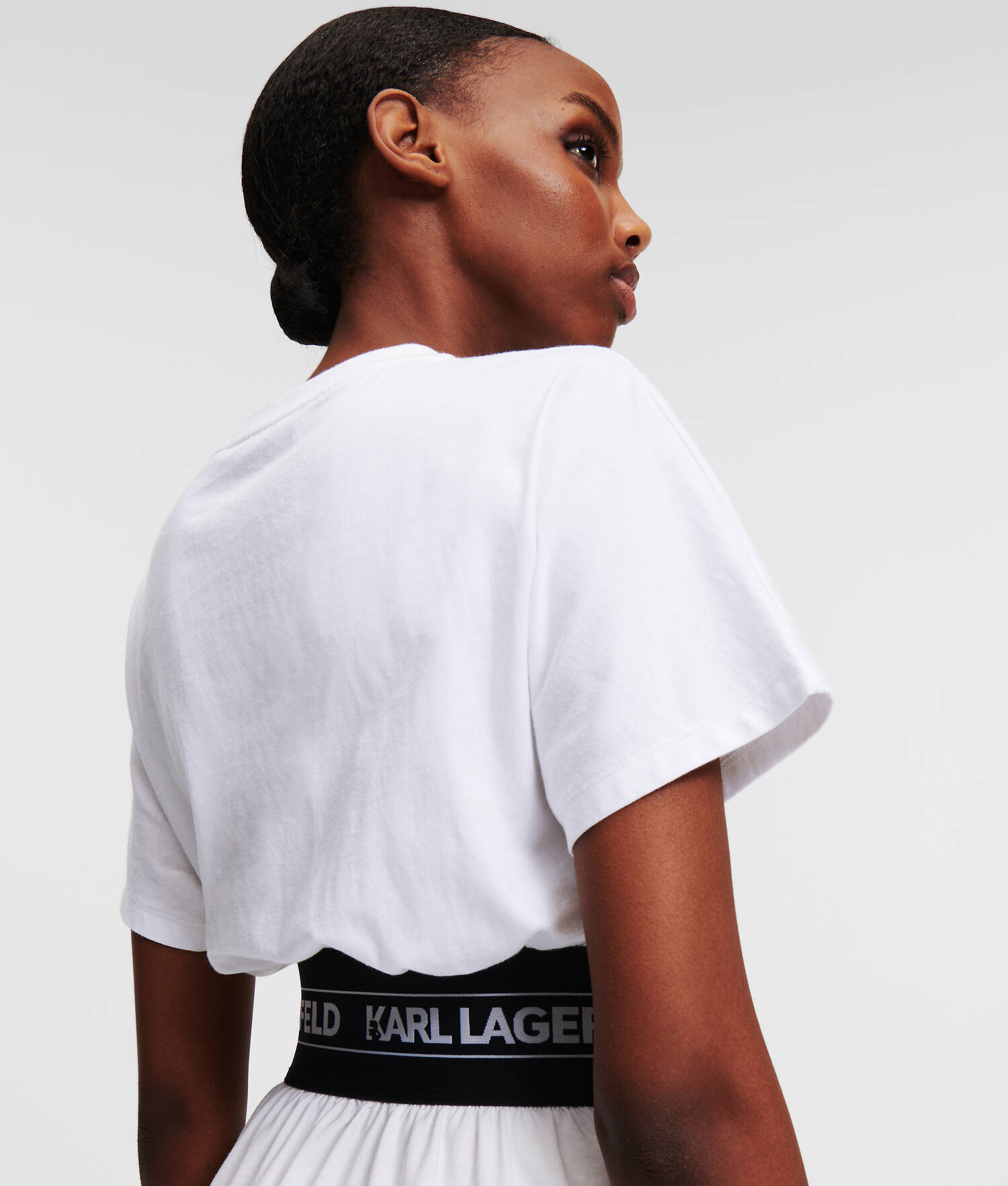 ROBE T-SHIRT AVEC GALON À LOGO KARL
