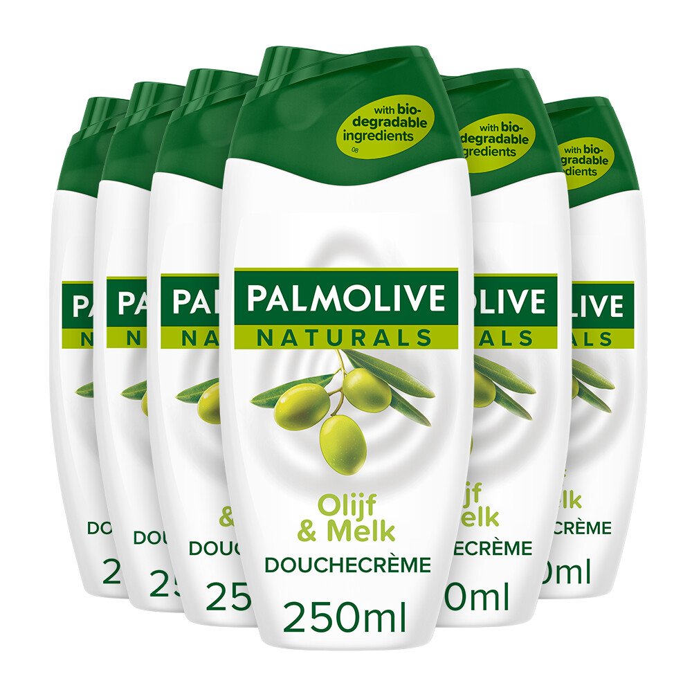 6x Palmolive Douchecréme Naturals Olijf & Melk250 ml