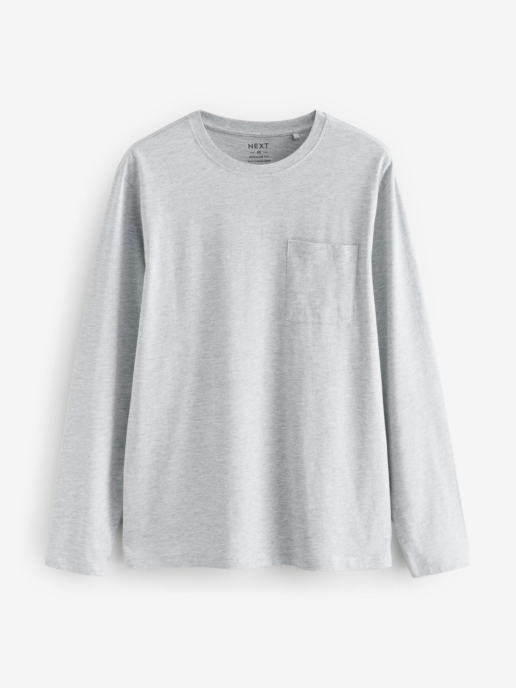 Marineblauw/grijs - Jersey pyjamaset met lange mouwen