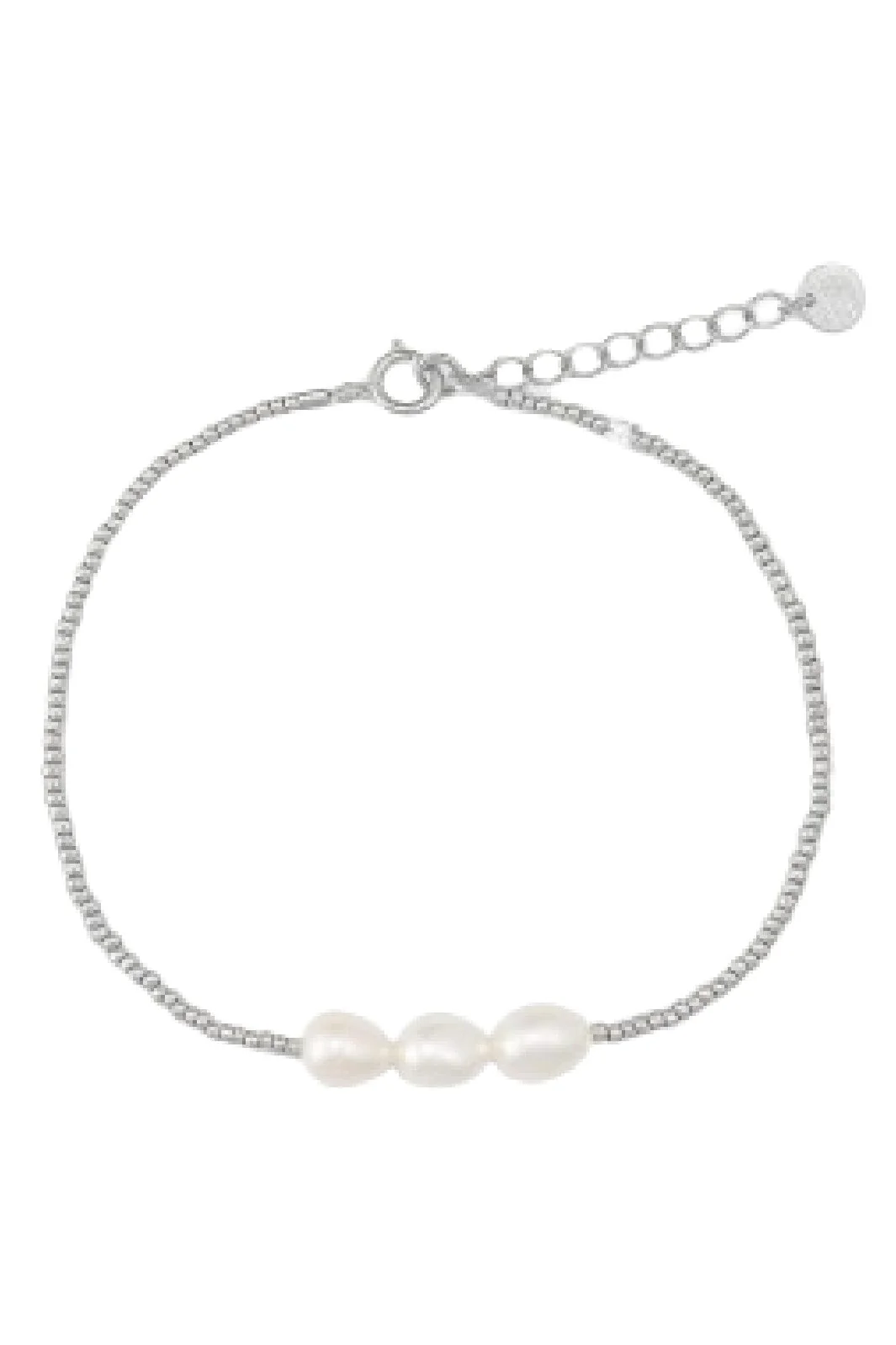 Sorelle Jewellery 3-Pearls Bracelet sterling silver