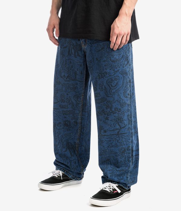 Vans Check-5 Printed Loose Jeans (vintage indigo)