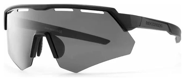 Lunettes de cyclisme anti-vent de protection avec 4 lentilles - noir