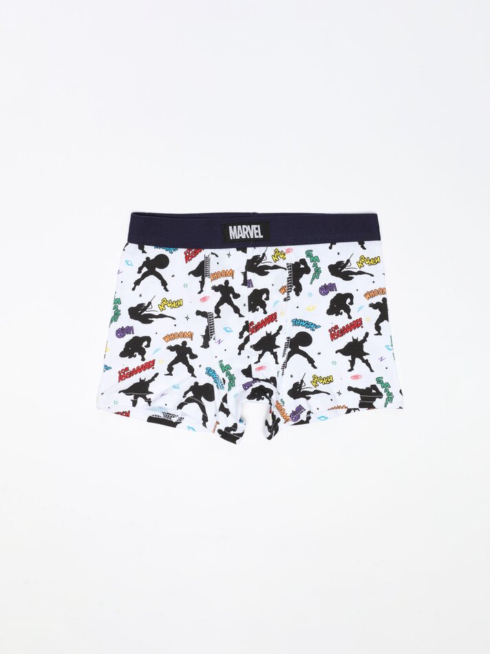 Conjunto com 3 Cuecas Boxer de Super-Heróis da Marvel - Cores Variadas