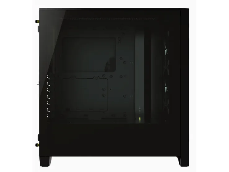 CORSAIR | iCUE 4000X RGB – Miditower - ATX - ingen strømforsyning - Sort - USB/Lyd