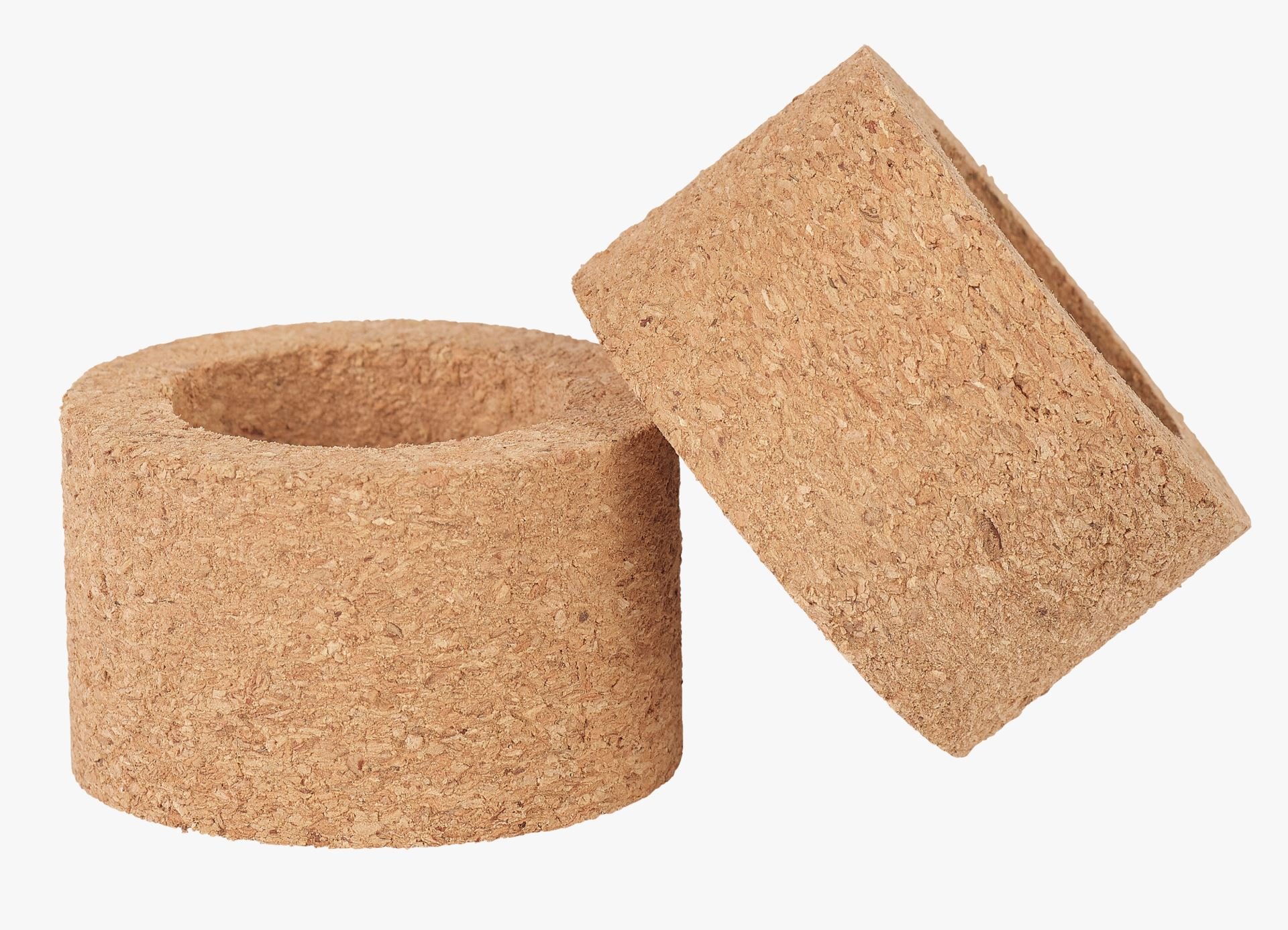 2 pk serviettringer natur - 5 cm