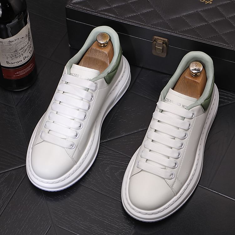 Mr Ozera - Tweekleurige platform sneakers