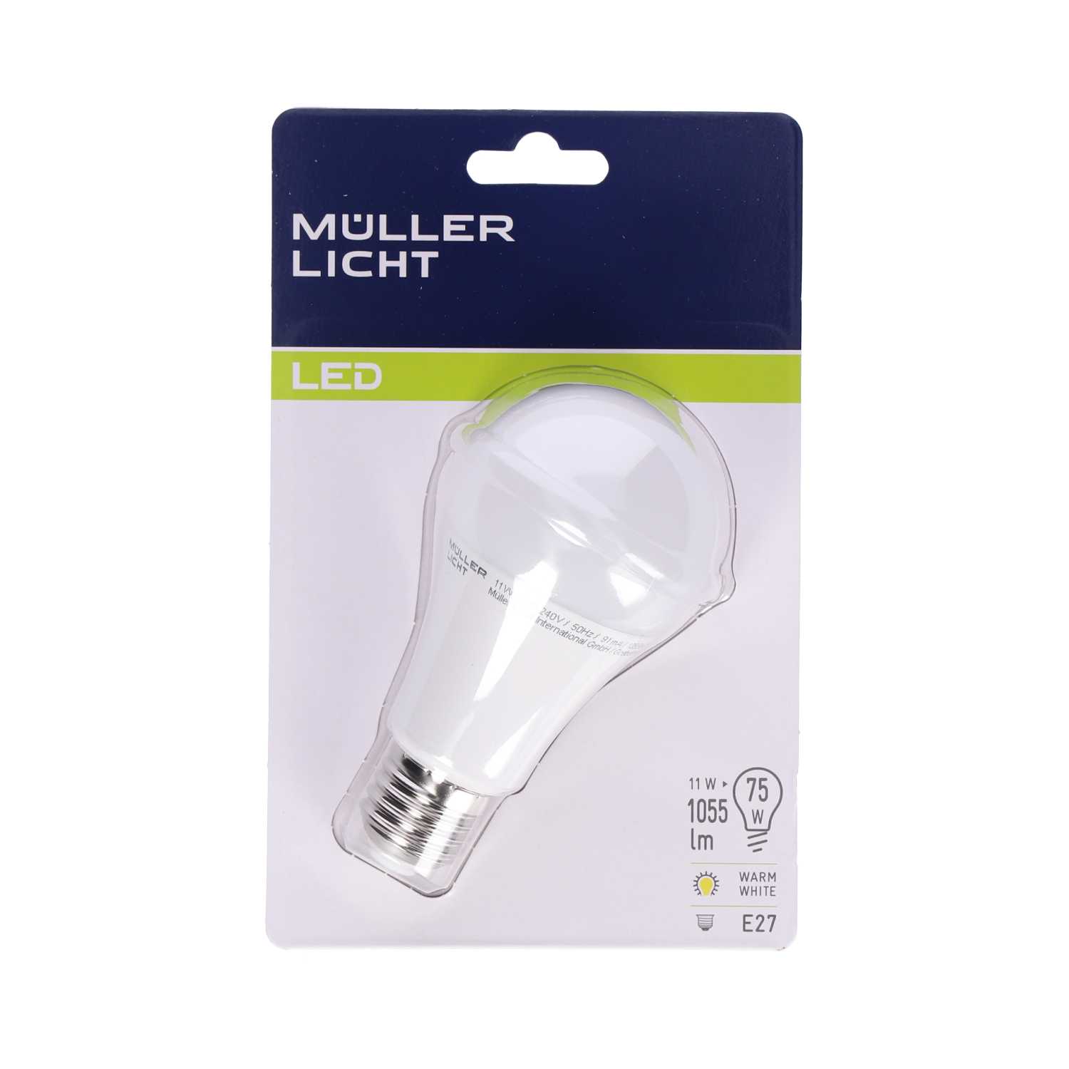 Müller L.LED Lampe Birne, 75W, 1055lm, E27