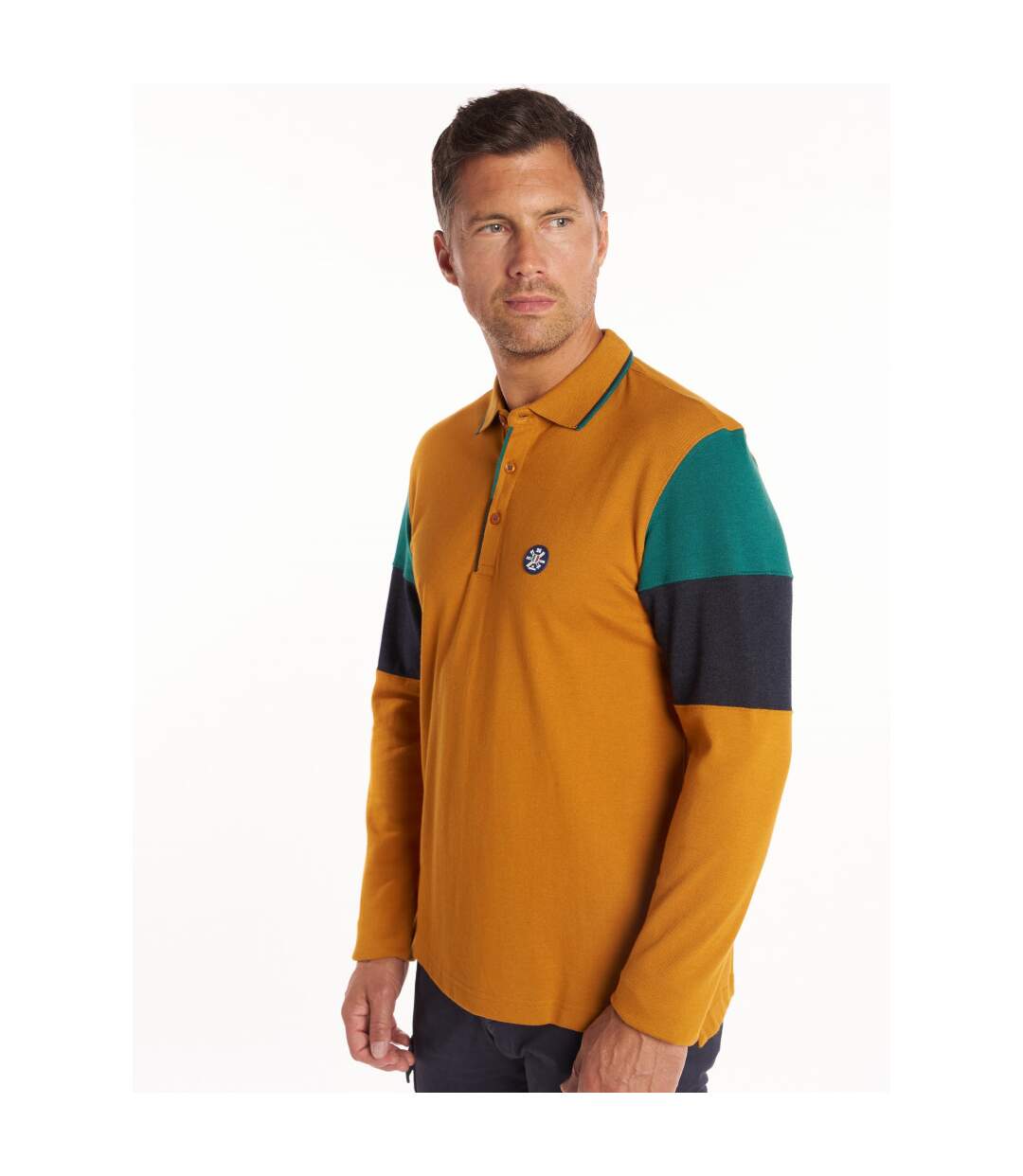 Polo maille piquée à rayures
