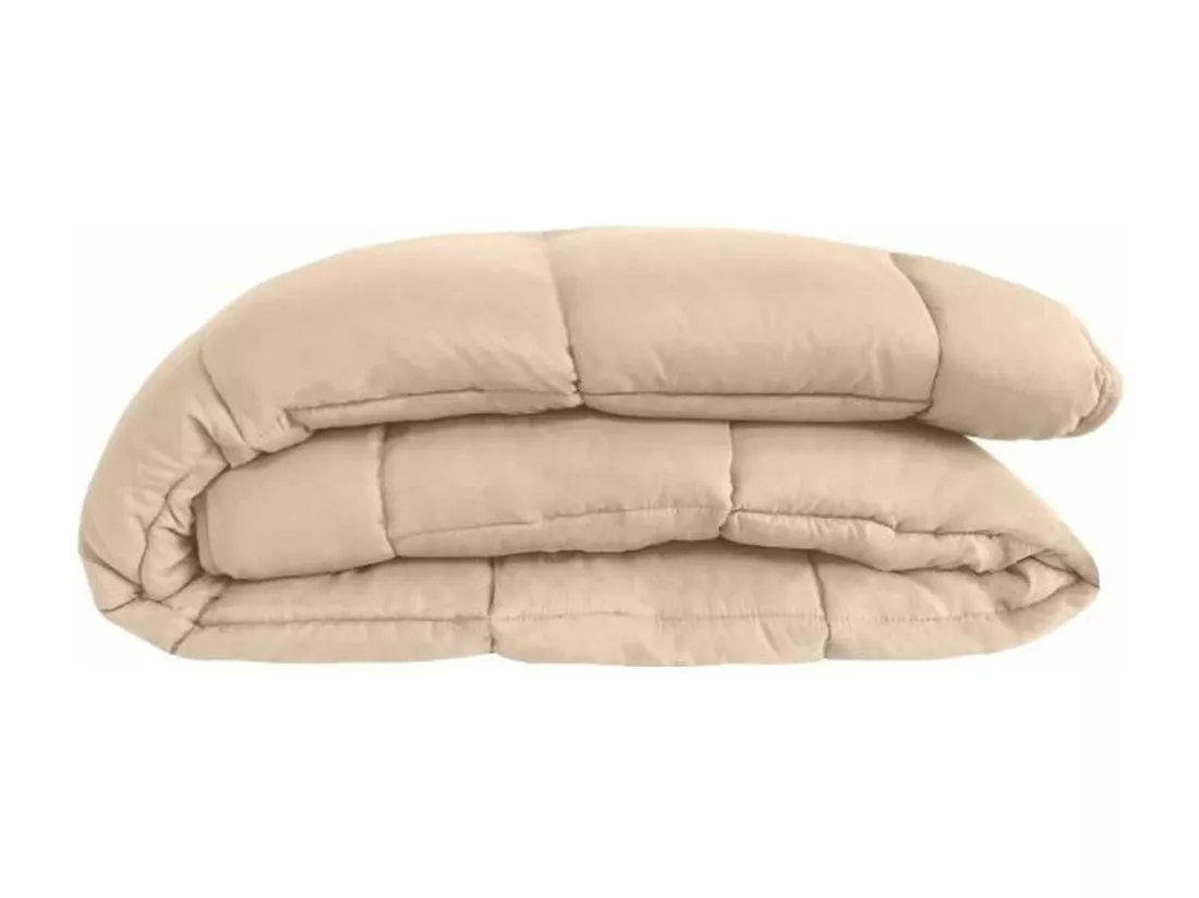 CALGARY Couette chaude Microfibre 400g/m2 Galet + Lac 240x260cm