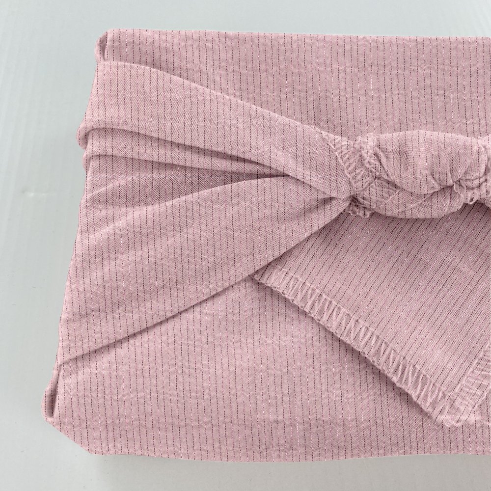 Furoshiki Petit 35 X 35 Cm Gaze Lurex Rose