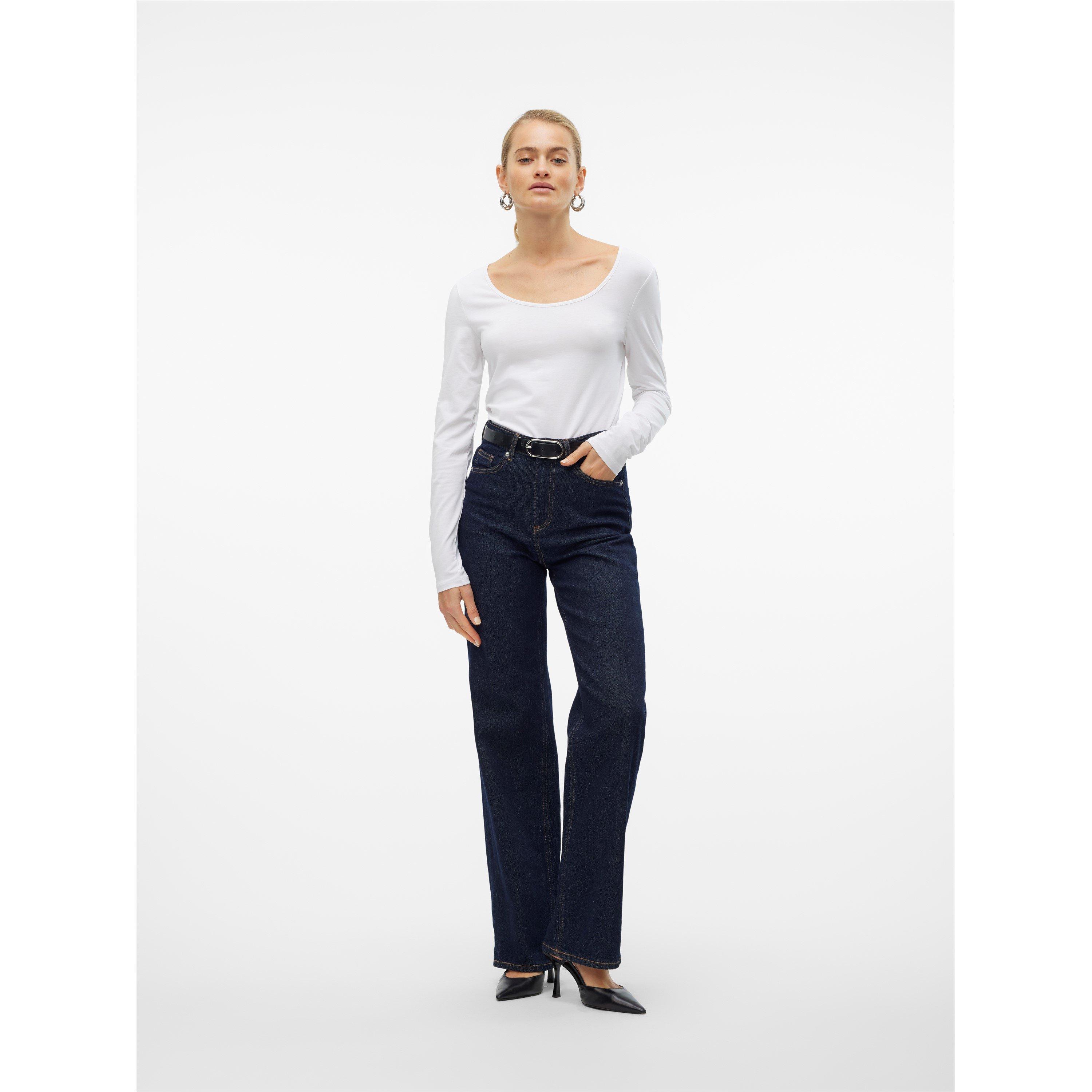 Vero Moda VM Maxi Long Sleeve U Neck T Shirt