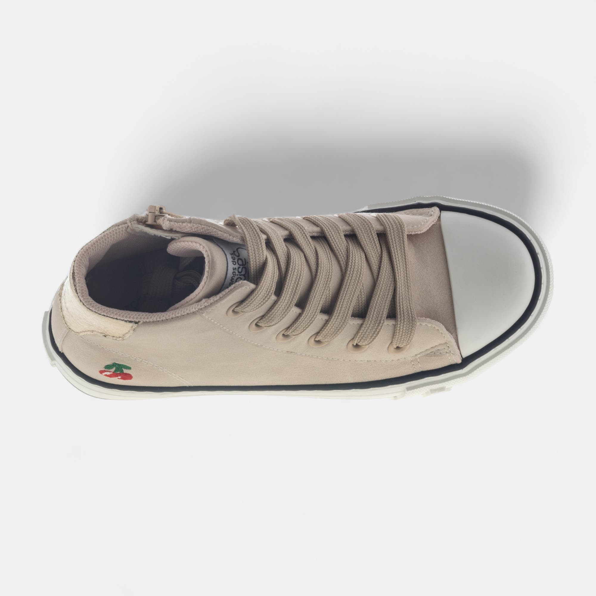Baskets hautes Fille beige