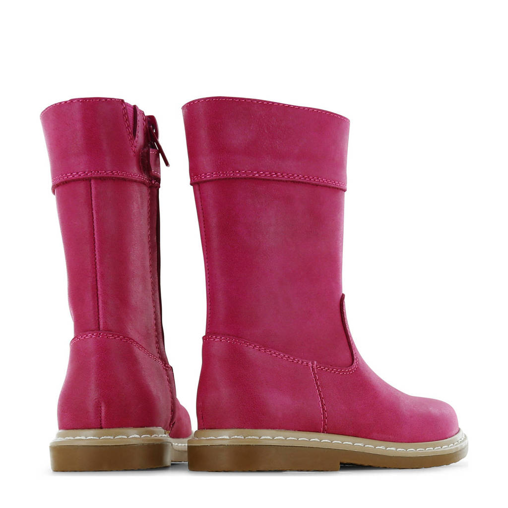 Shoesme leren laarzen fuchsia